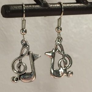 4 /$15 ~Silver music related earrings